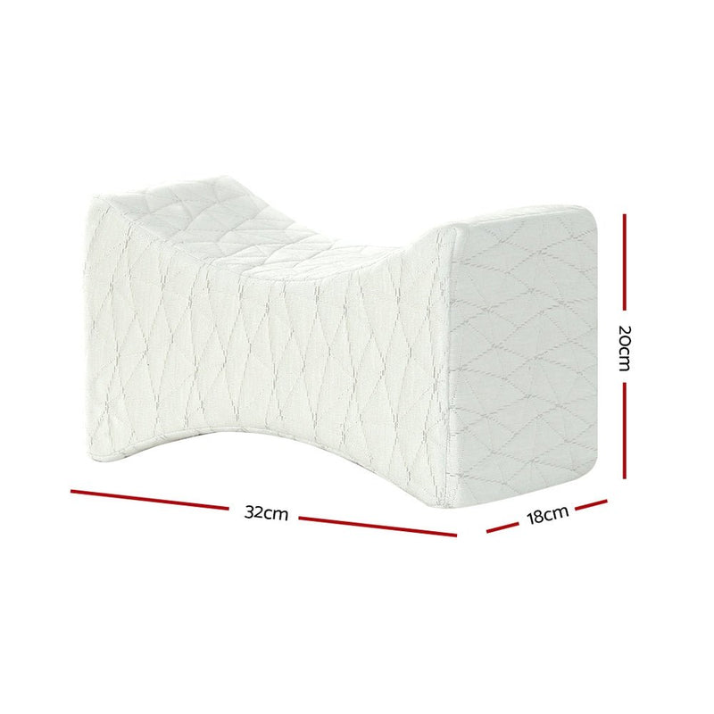 Memory Foam Knee Pillow - Home & Garden > Bedding - Rivercity House & Home Co. (ABN 18 642 972 209) - Affordable Modern Furniture Australia