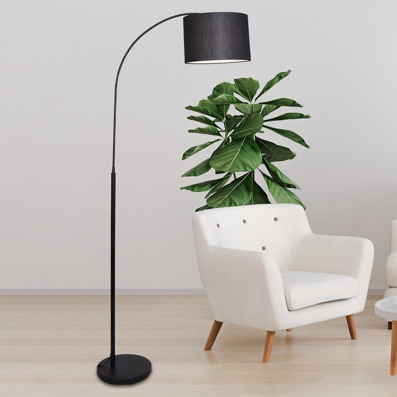 Metal Arc Arm Floor Lamp Shade Black - Home & Garden > Lighting - Rivercity House & Home Co. (ABN 18 642 972 209) - Affordable Modern Furniture Australia