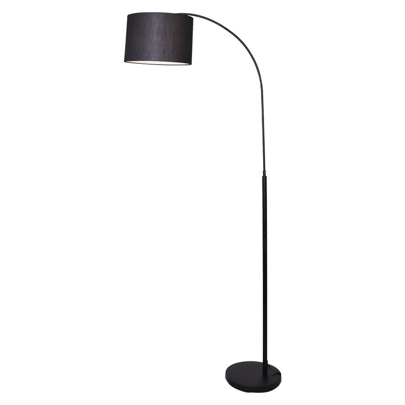 Metal Arc Arm Floor Lamp Shade Black - Home & Garden > Lighting - Rivercity House & Home Co. (ABN 18 642 972 209) - Affordable Modern Furniture Australia