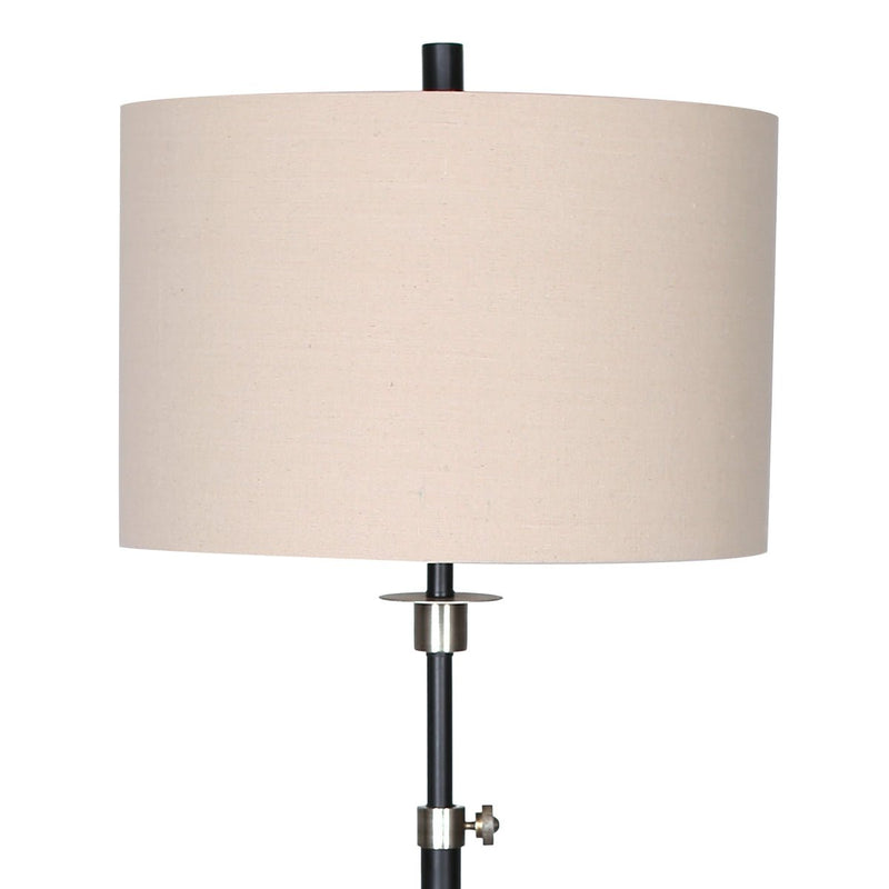 Metal Floor Lamp with Cream Drum Shade - Home & Garden > Lighting - Rivercity House & Home Co. (ABN 18 642 972 209) - Affordable Modern Furniture Australia