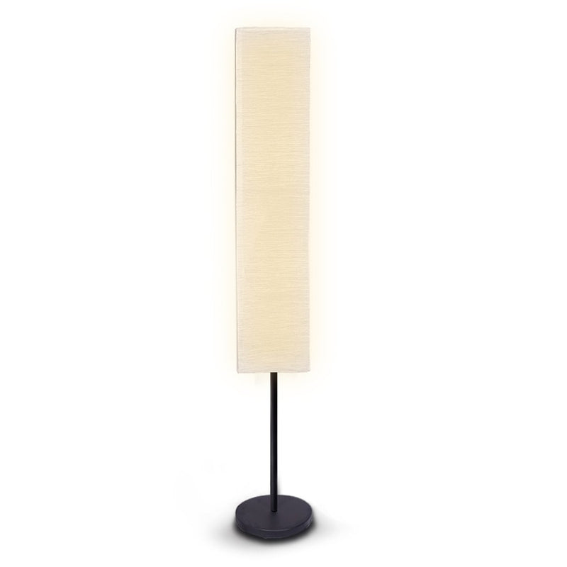 Metal Floor Lamp with White Paper Wrinkle Shade Light Stand - Home & Garden > Lighting - Rivercity House & Home Co. (ABN 18 642 972 209) - Affordable Modern Furniture Australia