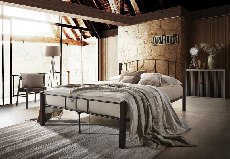 Metal Queen Bed frame - Furniture > Bedroom - Rivercity House & Home Co. (ABN 18 642 972 209) - Affordable Modern Furniture Australia