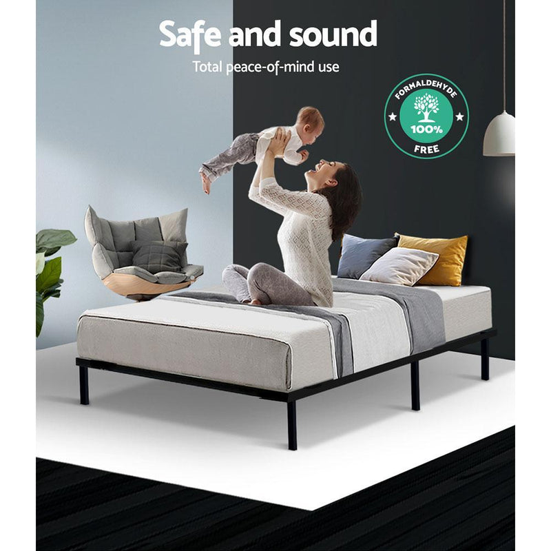Metal Single Bed Frame - Furniture > Bedroom - Rivercity House & Home Co. (ABN 18 642 972 209) - Affordable Modern Furniture Australia