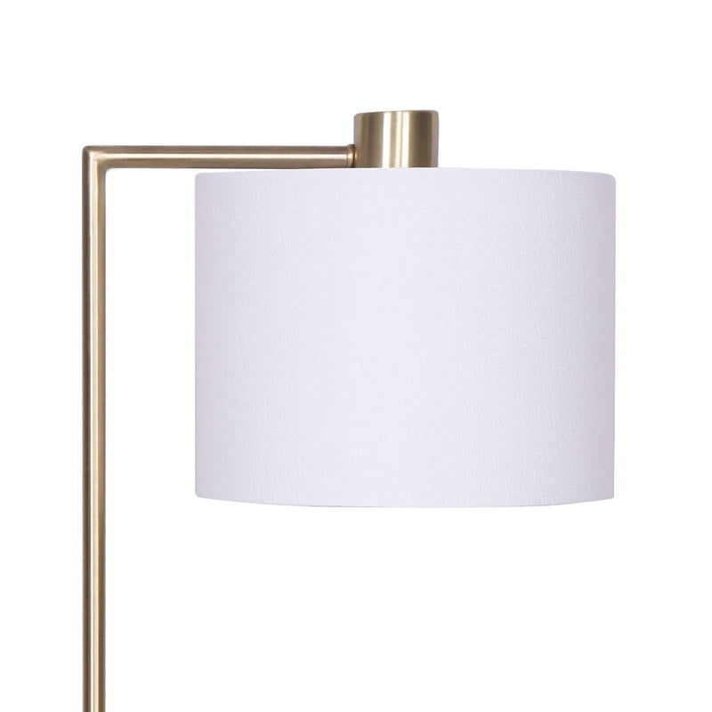 Metal Task Lamp with USB Charging Port Antique Brass Finish - Home & Garden > Lighting - Rivercity House & Home Co. (ABN 18 642 972 209) - Affordable Modern Furniture Australia