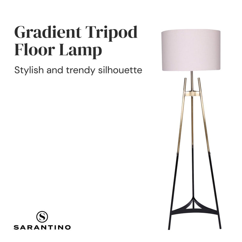 Metal Tripod Electric Floor Lamp Gradient Finish - Home & Garden > Lighting - Rivercity House & Home Co. (ABN 18 642 972 209) - Affordable Modern Furniture Australia