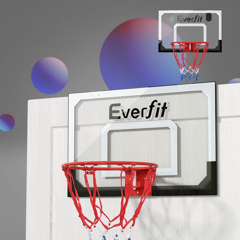 Mini Basketball Hoop Door Wall Mounted Kids Sport Backboard Indoor Black - Sports & Fitness > Basketball & Accessories - Rivercity House & Home Co. (ABN 18 642 972 209) - Affordable Modern Furniture Australia