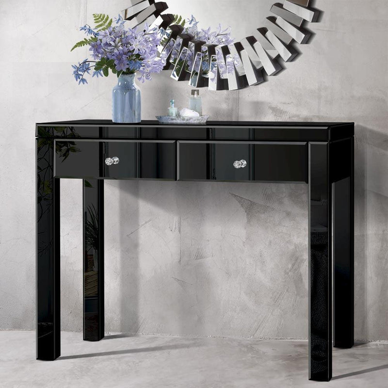 Mirrored Furniture Console Table Hallway Hall Entry Dressing Side Drawers - Furniture - Rivercity House And Home Co.