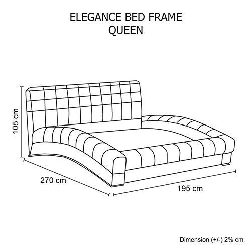 Modern EleganceLeather Queen Bed Frame Black - Furniture > Bedroom - Rivercity House & Home Co. (ABN 18 642 972 209) - Affordable Modern Furniture Australia