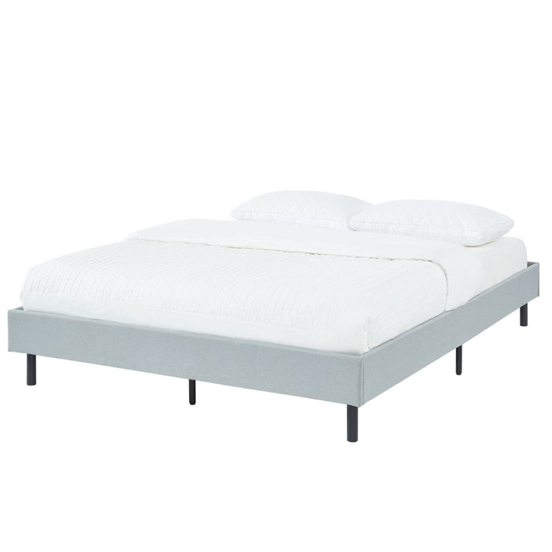 Modern Minimalist Stone Grey Bed Base Frame King - Furniture > Bedroom - Rivercity House & Home Co. (ABN 18 642 972 209) - Affordable Modern Furniture Australia