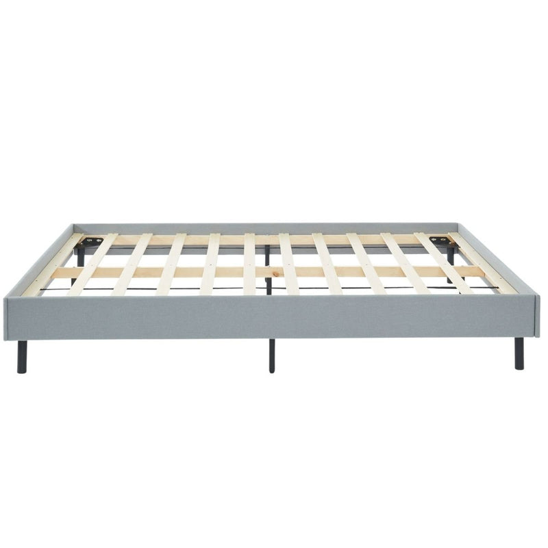 Modern Minimalist Stone Grey Bed Base Frame King - Furniture > Bedroom - Rivercity House & Home Co. (ABN 18 642 972 209) - Affordable Modern Furniture Australia