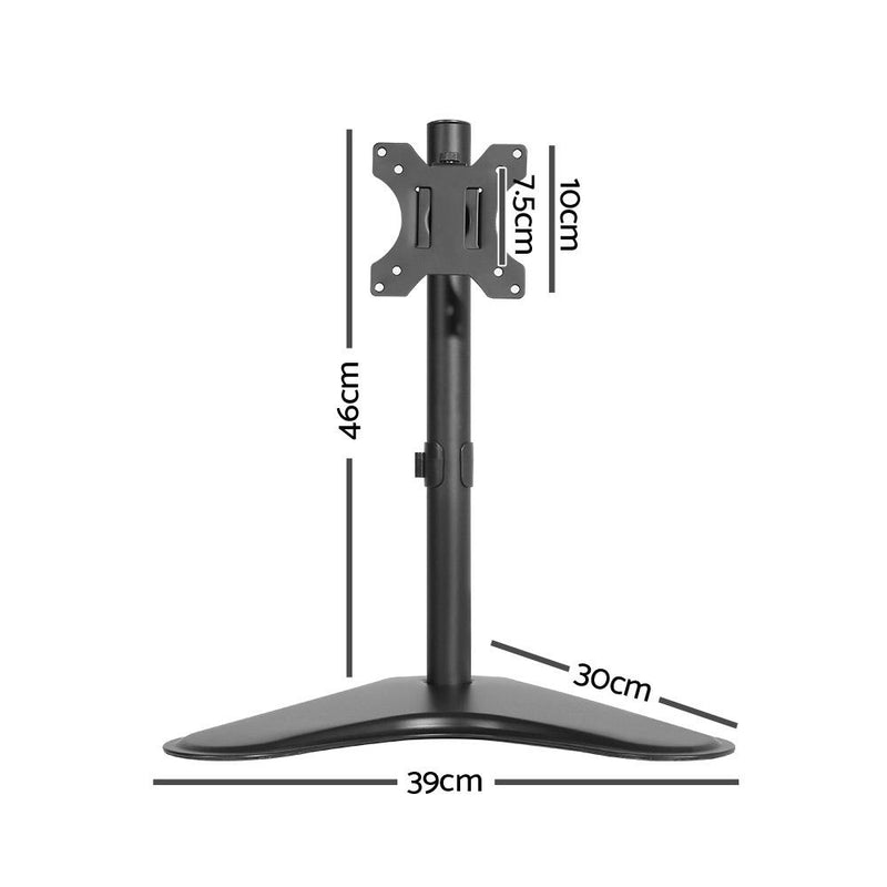 Monitor Arm Stand Single Black - Rivercity House & Home Co. (ABN 18 642 972 209) - Affordable Modern Furniture Australia