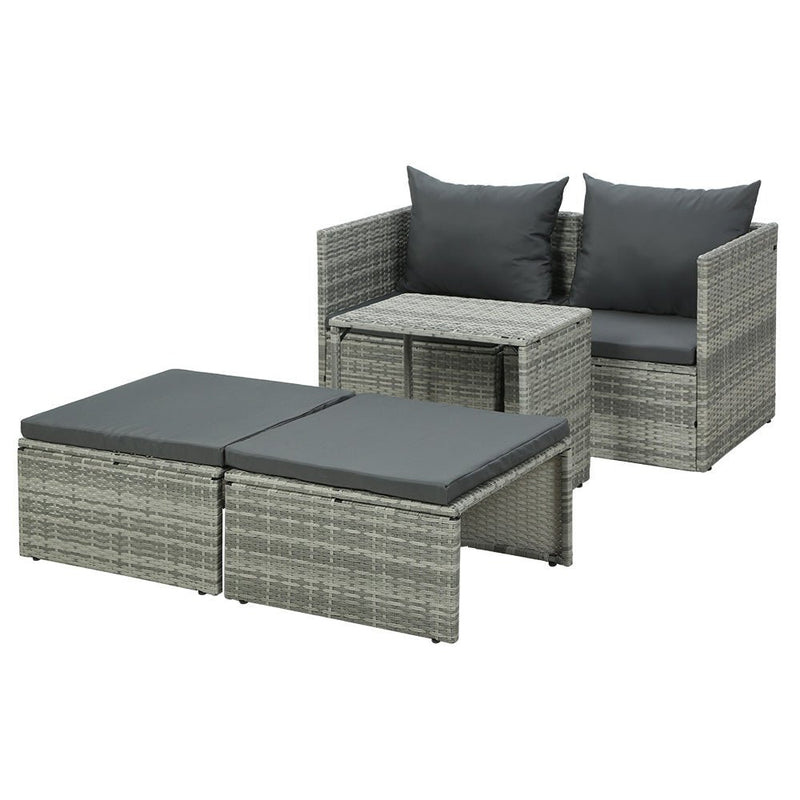 Multi Function Outdoor Setting - Grey - Furniture > Outdoor - Rivercity House & Home Co. (ABN 18 642 972 209) - Affordable Modern Furniture Australia