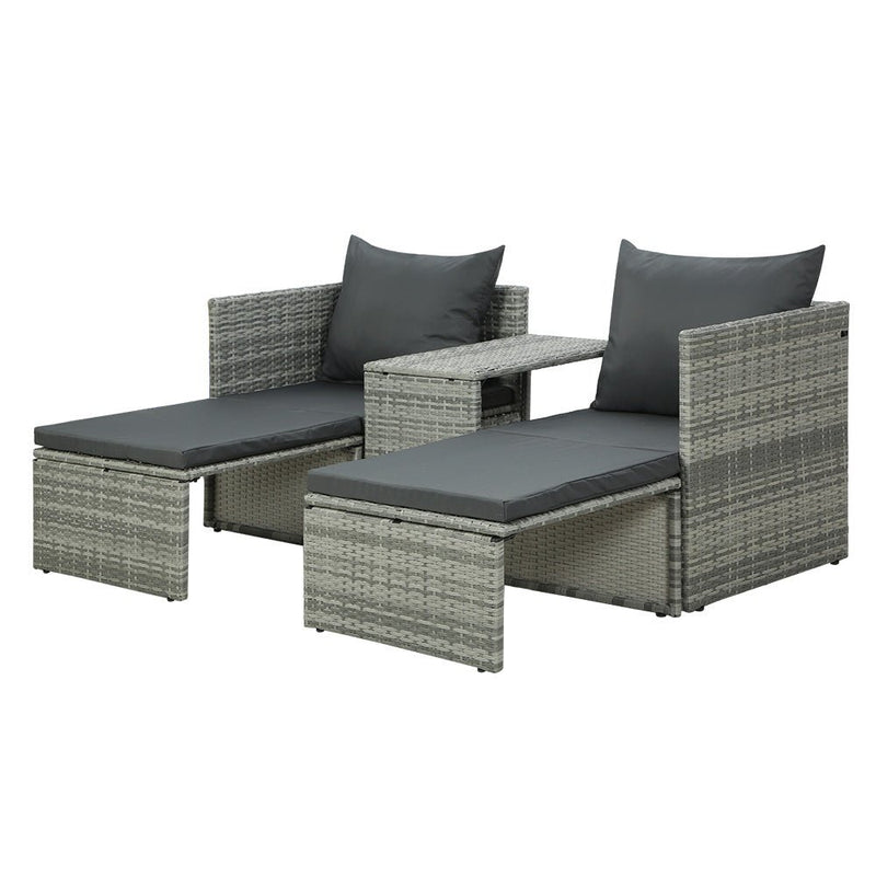 Multi Function Outdoor Setting - Grey - Furniture > Outdoor - Rivercity House & Home Co. (ABN 18 642 972 209) - Affordable Modern Furniture Australia