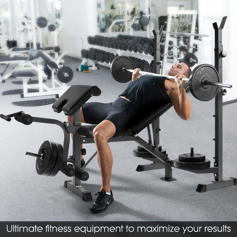 Multi-Station Weight Bench Press 48KG - Sports & Fitness > Fitness Accessories - Rivercity House & Home Co. (ABN 18 642 972 209) - Affordable Modern Furniture Australia