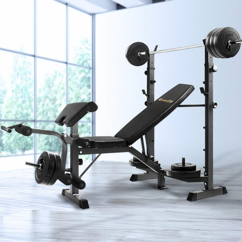 Multi-Station Weight Bench Press 48KG - Sports & Fitness > Fitness Accessories - Rivercity House & Home Co. (ABN 18 642 972 209) - Affordable Modern Furniture Australia