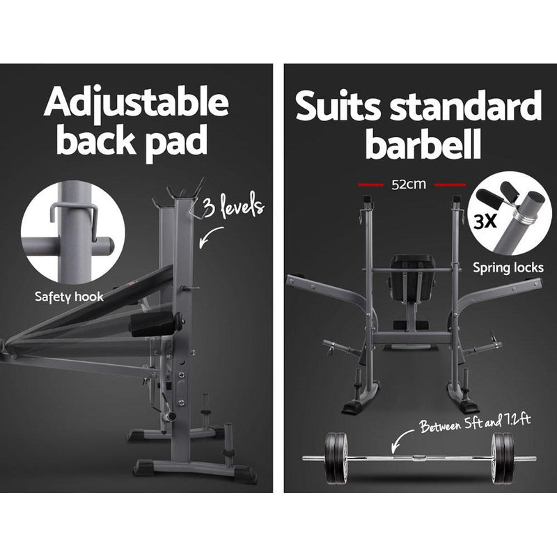 Multi Station Weight Bench Press Black - Rivercity House & Home Co. (ABN 18 642 972 209) - Affordable Modern Furniture Australia