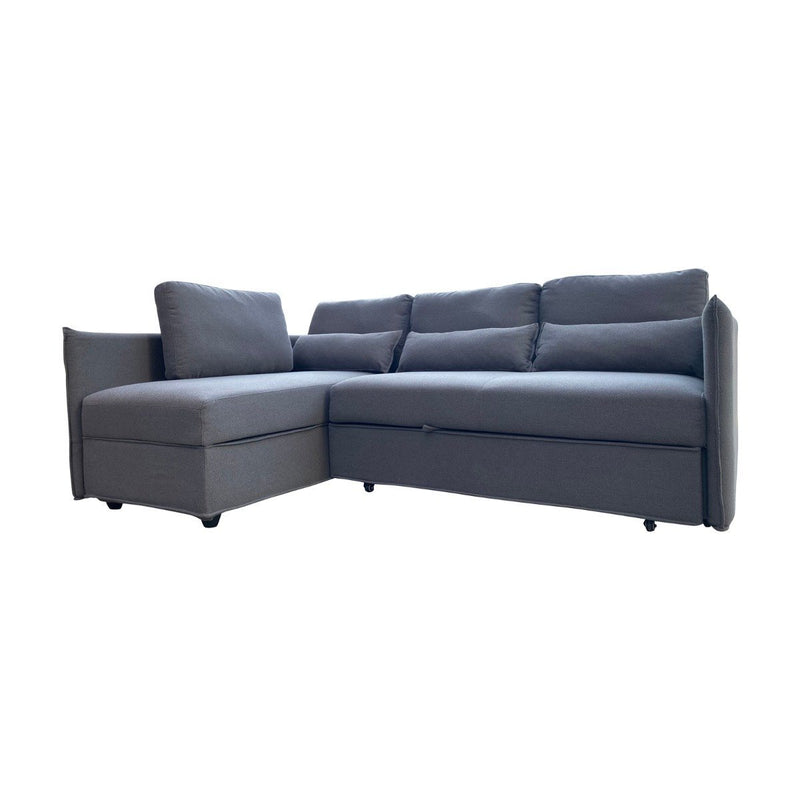 Murray Corner Sofa Bed (Grey) - Furniture > Living Room - Rivercity House & Home Co. (ABN 18 642 972 209) - Affordable Modern Furniture Australia