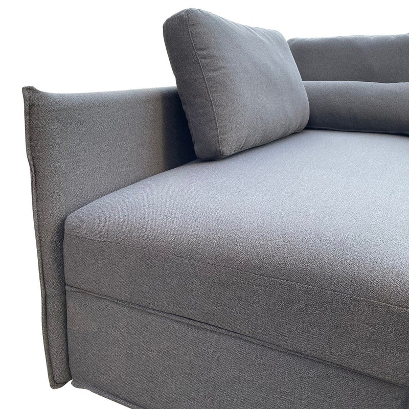 Murray Corner Sofa Bed (Grey) - Furniture > Living Room - Rivercity House & Home Co. (ABN 18 642 972 209) - Affordable Modern Furniture Australia