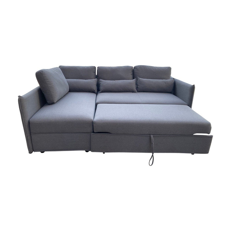 Murray Corner Sofa Bed (Grey) - Furniture > Living Room - Rivercity House & Home Co. (ABN 18 642 972 209) - Affordable Modern Furniture Australia