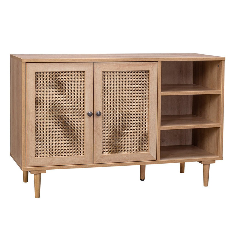 Rattan Buffet Sideboard Storage Cabinet Hallway Table 2 Doors 3 Shelves - Furniture > Living Room - Rivercity House & Home Co. (ABN 18 642 972 209) - Affordable Modern Furniture Australia