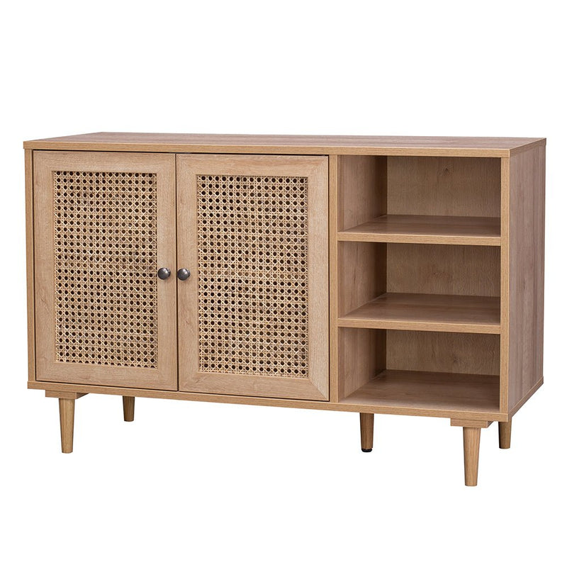 Rattan Buffet Sideboard Storage Cabinet Hallway Table 2 Doors 3 Shelves - Furniture > Living Room - Rivercity House & Home Co. (ABN 18 642 972 209) - Affordable Modern Furniture Australia