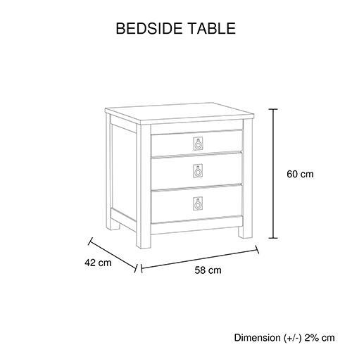 Noe Bedside Table - Rivercity House & Home Co. (ABN 18 642 972 209) - Affordable Modern Furniture Australia