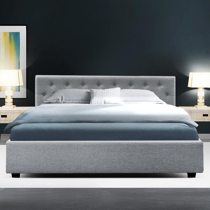 Noosa Storage King Bed Frame Grey - Furniture > Bedroom - Rivercity House & Home Co. (ABN 18 642 972 209) - Affordable Modern Furniture Australia