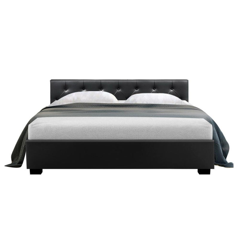 Noosa Storage Queen Bed Frame Black - Furniture > Bedroom - Rivercity House & Home Co. (ABN 18 642 972 209) - Affordable Modern Furniture Australia
