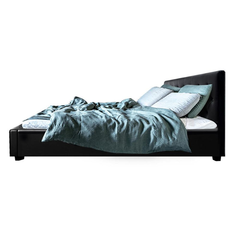 Noosa Storage Queen Bed Frame Black - Furniture > Bedroom - Rivercity House & Home Co. (ABN 18 642 972 209) - Affordable Modern Furniture Australia