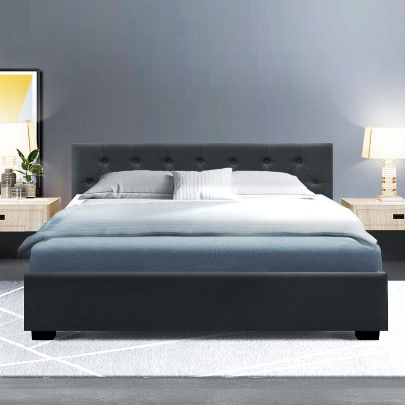 Noosa Storage Queen Bed Frame Charcoal - Furniture > Bedroom - Rivercity House & Home Co. (ABN 18 642 972 209) - Affordable Modern Furniture Australia