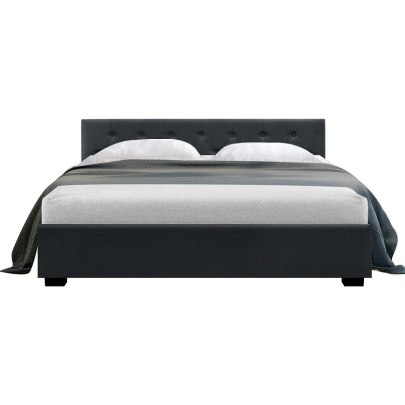 Noosa Storage Queen Bed Frame Charcoal - Furniture > Bedroom - Rivercity House & Home Co. (ABN 18 642 972 209) - Affordable Modern Furniture Australia