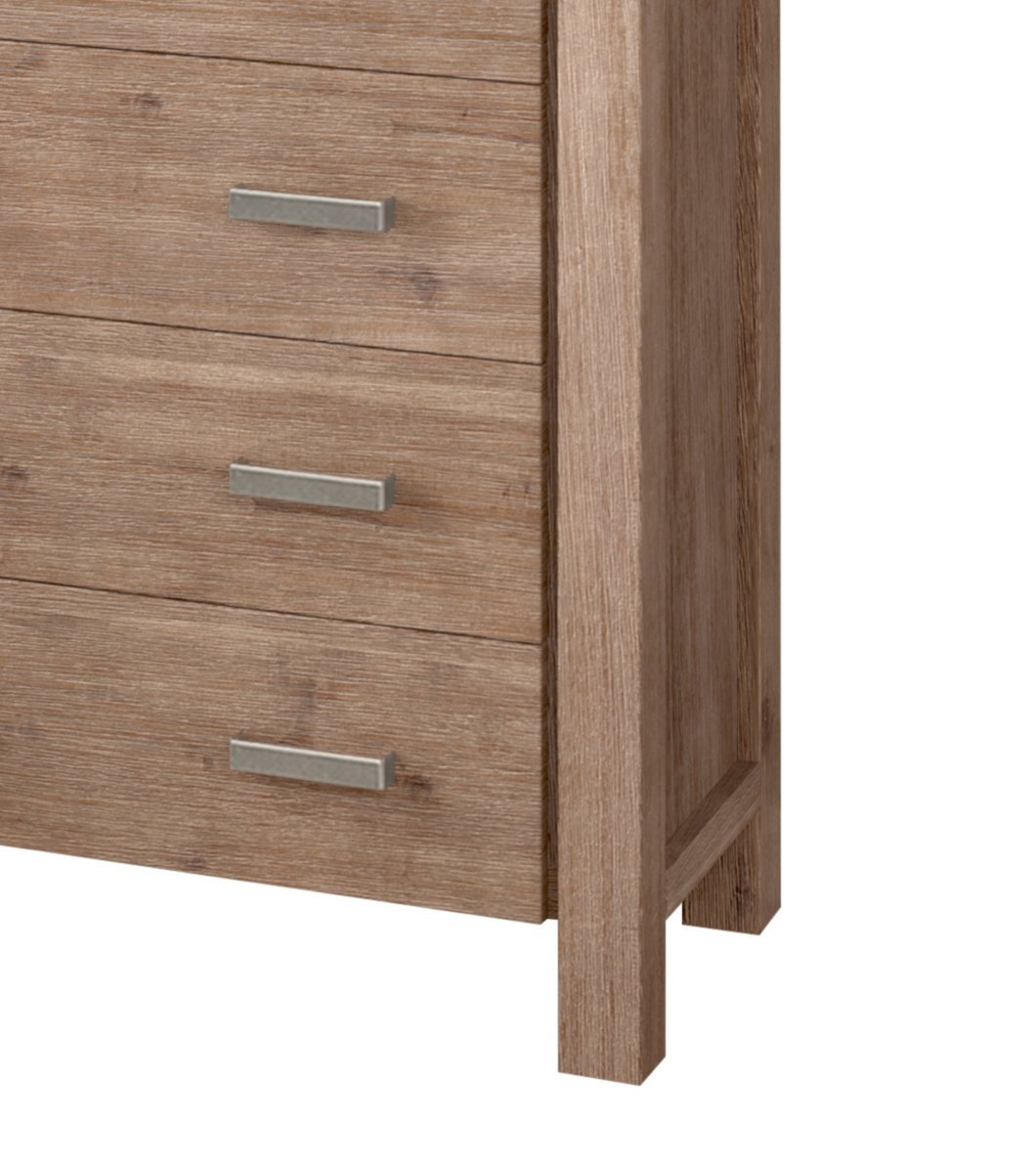 Nowra 4 Drawer Tallboy - Rivercity House & Home Co. (ABN 18 642 972 209) - Affordable Modern Furniture Australia