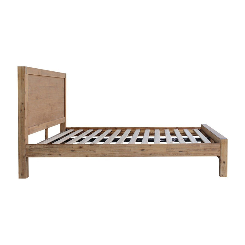 Nowra Wooden King Single Bed Frame Base Oak - Rivercity House & Home Co. (ABN 18 642 972 209) - Affordable Modern Furniture Australia