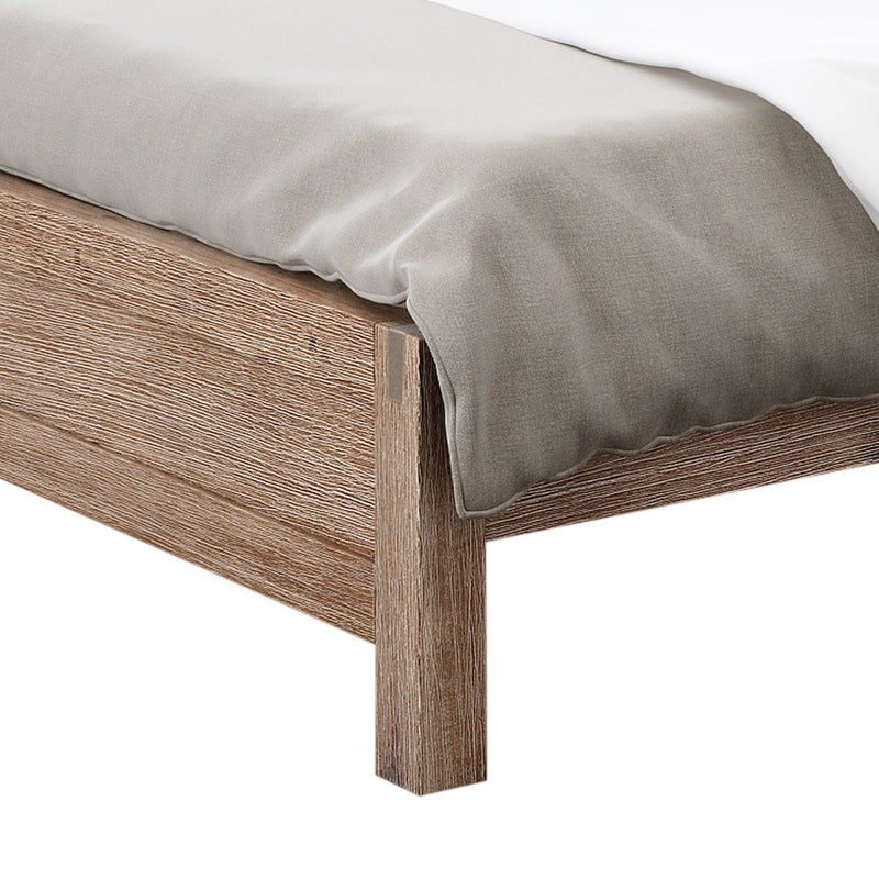 Nowra Wooden Queen Bed Frame natural - Rivercity House & Home Co. (ABN 18 642 972 209) - Affordable Modern Furniture Australia