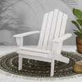 Outdoor Adirondack Style Chair (White)
