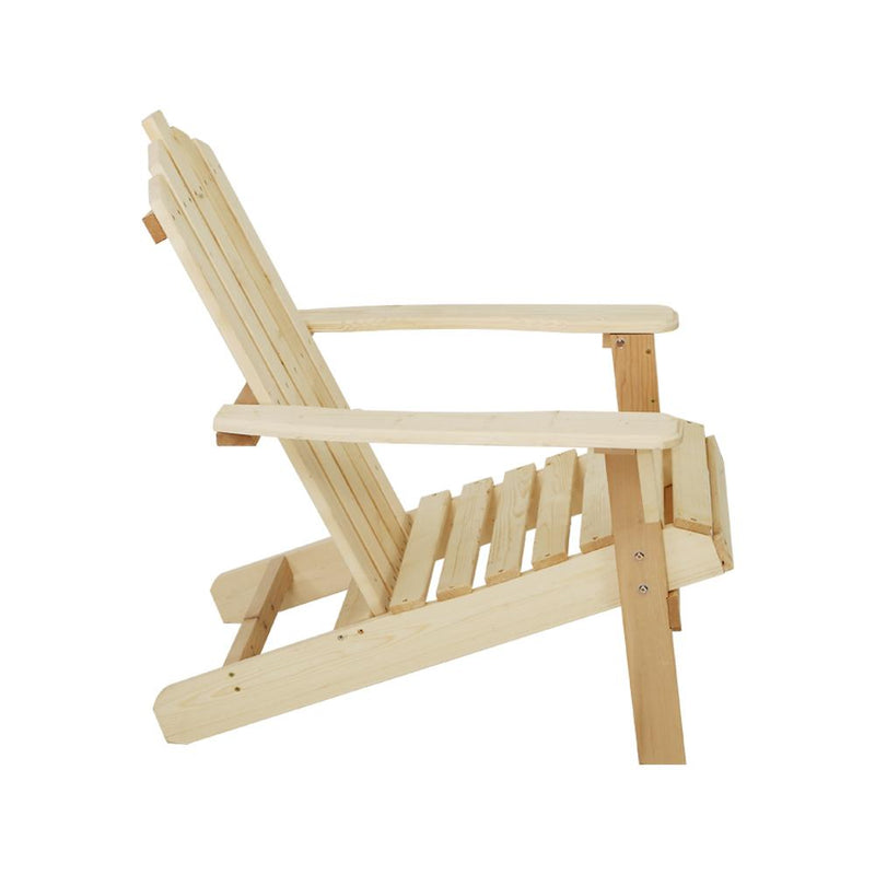 Outdoor Beach Style Lounge Set (Natural Wood) - Brand - Rivercity House And Home Co.