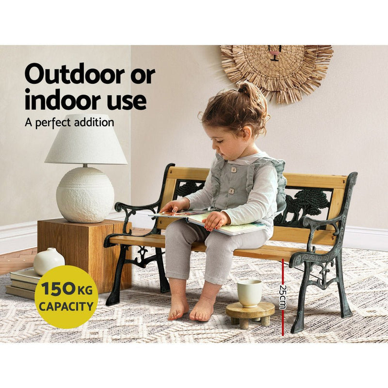 Outdoor Children Garden Bench Kids Furniture Wood Park Lounge Seat - Baby & Kids > Kid's Furniture - Rivercity House & Home Co. (ABN 18 642 972 209)