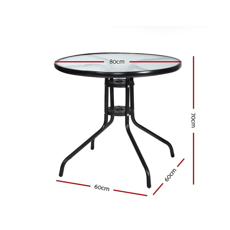 Outdoor Dining Table 70CM - Furniture - Rivercity House And Home Co.