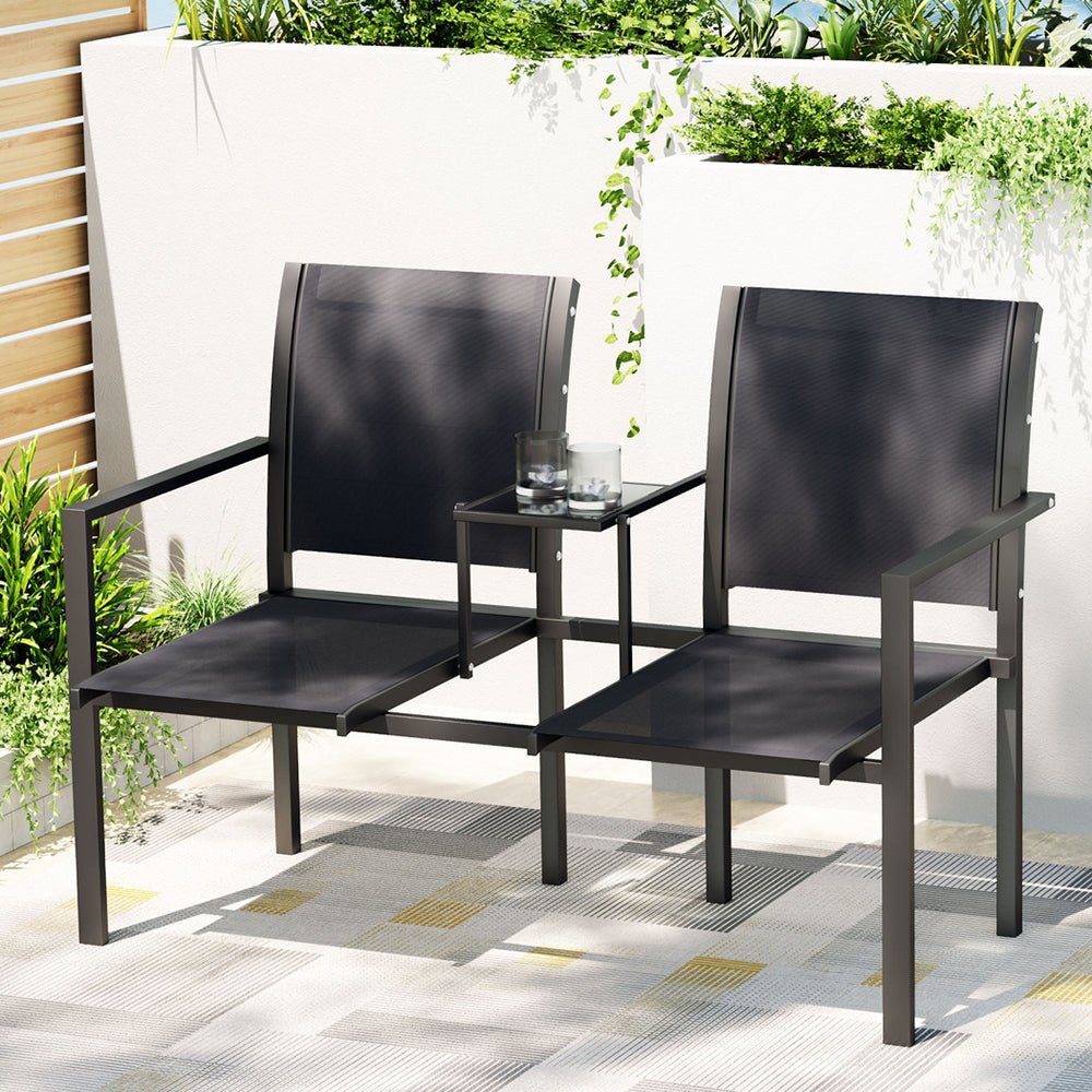 Outdoor Garden Bench Seat Chair Table Loveseat Patio Furniture Park - Furniture > Outdoor - Rivercity House & Home Co. (ABN 18 642 972 209) - Affordable Modern Furniture Australia