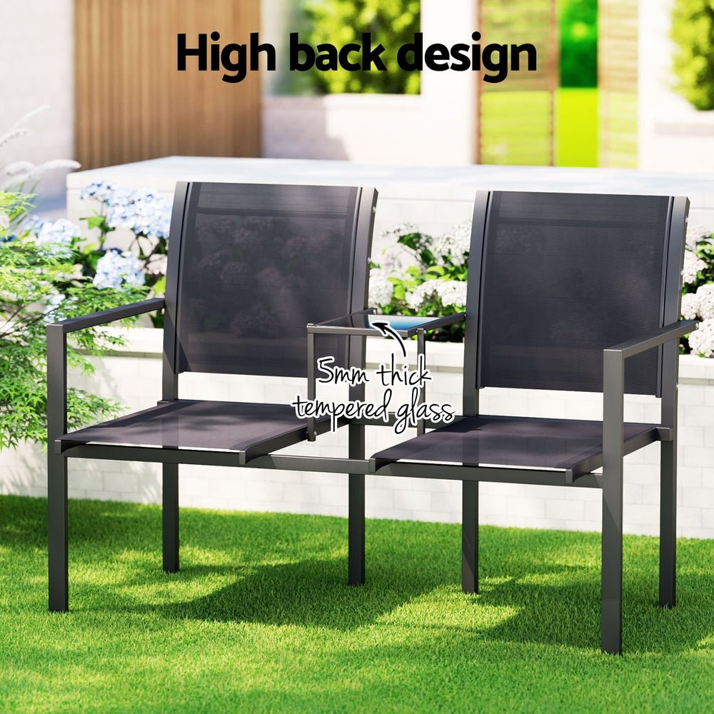 Outdoor Garden Bench Seat Chair Table Loveseat Patio Furniture Park - Furniture > Outdoor - Rivercity House & Home Co. (ABN 18 642 972 209) - Affordable Modern Furniture Australia