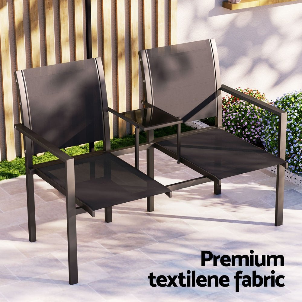 Outdoor Garden Bench Seat Chair Table Loveseat Patio Furniture Park - Furniture > Outdoor - Rivercity House & Home Co. (ABN 18 642 972 209) - Affordable Modern Furniture Australia