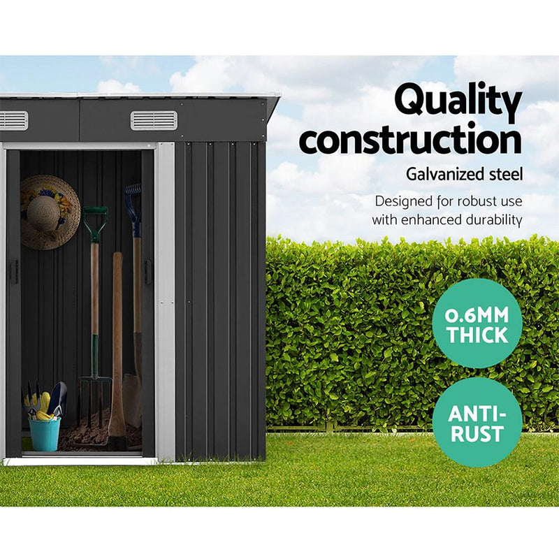 Outdoor Garden Shed 1.94 x 1.21M with Base - Rivercity House & Home Co. (ABN 18 642 972 209) - Affordable Modern Furniture Australia
