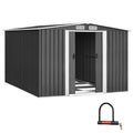 Outdoor Garden Shed 2.58 x 3.14 x 2.02M with Base