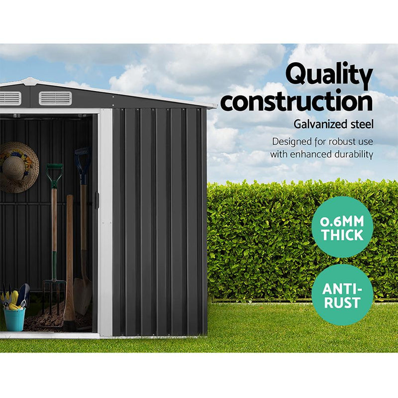 Outdoor Garden Shed 2.58 x 3.14 x 2.02M with Base - Home & Garden > Garden Furniture - Rivercity House And Home Co.