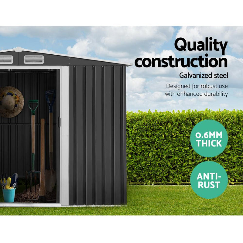 Outdoor Garden Shed 2.6 x 2.57 x 1.78M - Home & Garden > Garden Furniture - Rivercity House & Home Co. (ABN 18 642 972 209) - Affordable Modern Furniture Australia