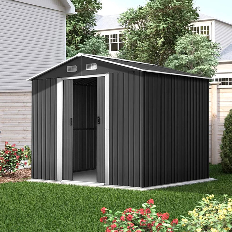 Outdoor Garden Shed 2.6 x 2.57 x 1.78M - Home & Garden > Garden Furniture - Rivercity House & Home Co. (ABN 18 642 972 209) - Affordable Modern Furniture Australia