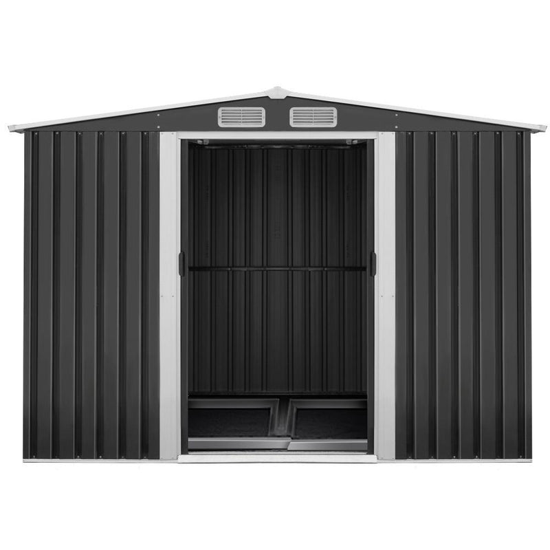 Outdoor Garden Shed 2.6 x 3.89 x 2.02M with Base - Rivercity House & Home Co. (ABN 18 642 972 209) - Affordable Modern Furniture Australia