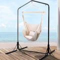 Outdoor Hammock Chair with Stand - Cream