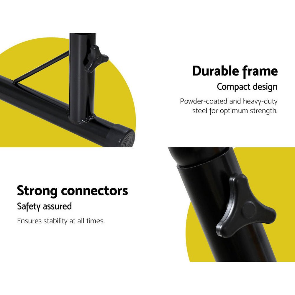 Outdoor Hammock Chair with Steel Stand - Beach Grey - Furniture > Outdoor - Rivercity House & Home Co. (ABN 18 642 972 209) - Affordable Modern Furniture Australia