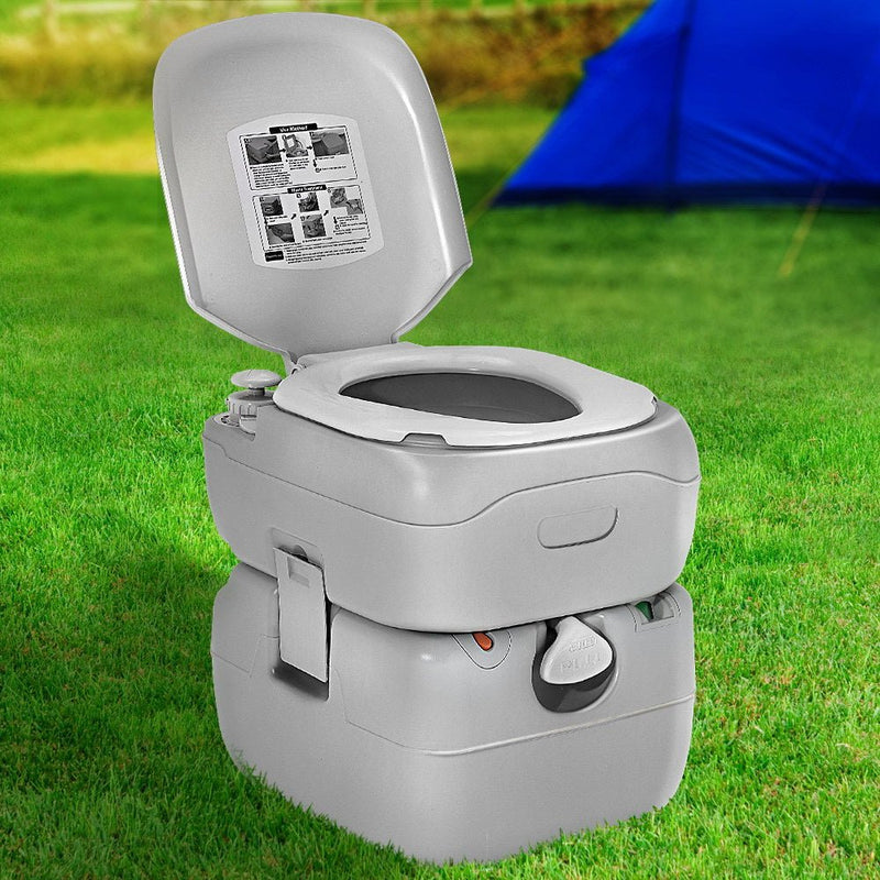 Outdoor Portable Camping Toilet 22L - Outdoor > Camping - Rivercity House & Home Co. (ABN 18 642 972 209) - Affordable Modern Furniture Australia